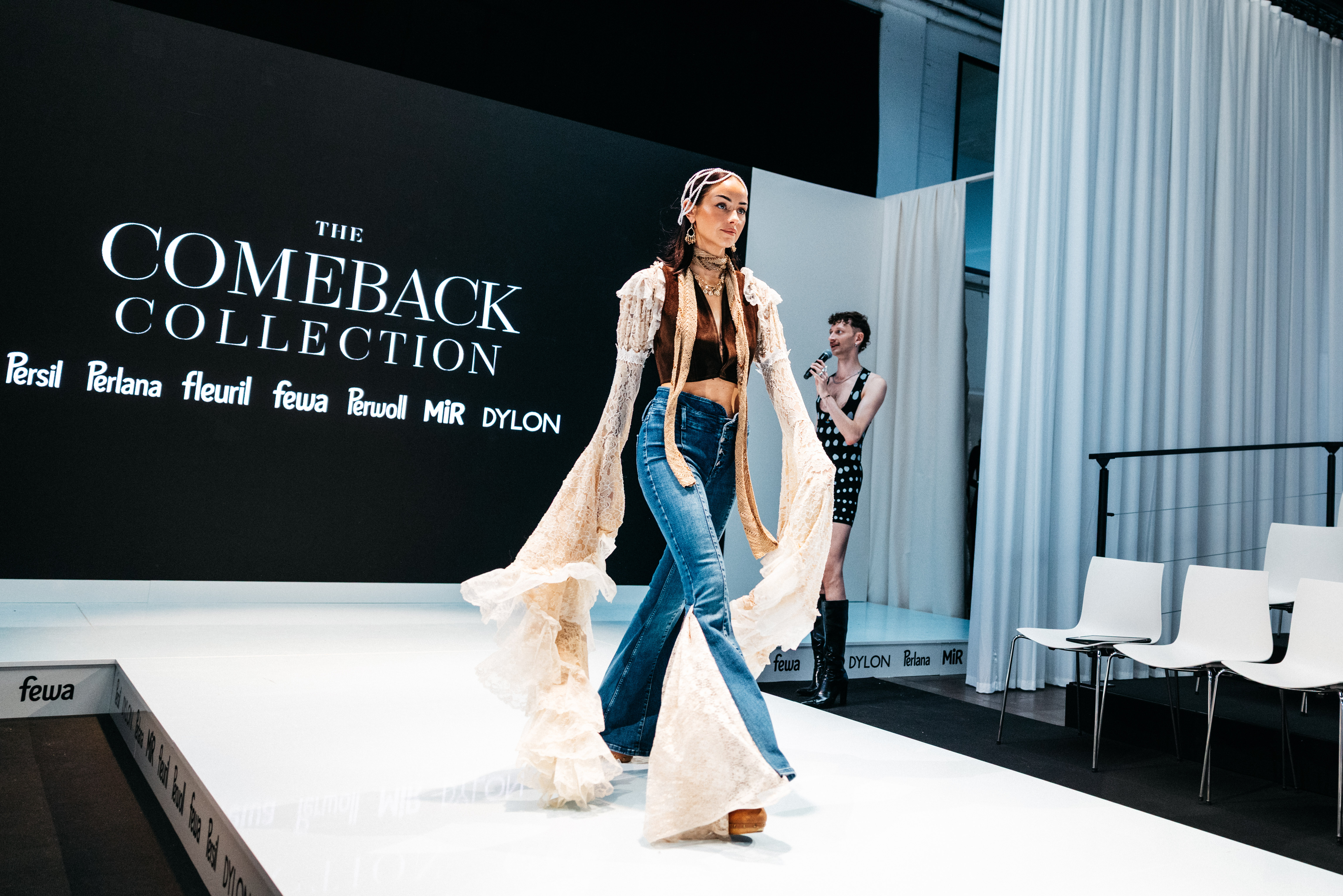 Runway choreography by Darwin Stapel during rehearsal for Perwoll The Comeback Collection at Copenhagen Fashion Week 2026